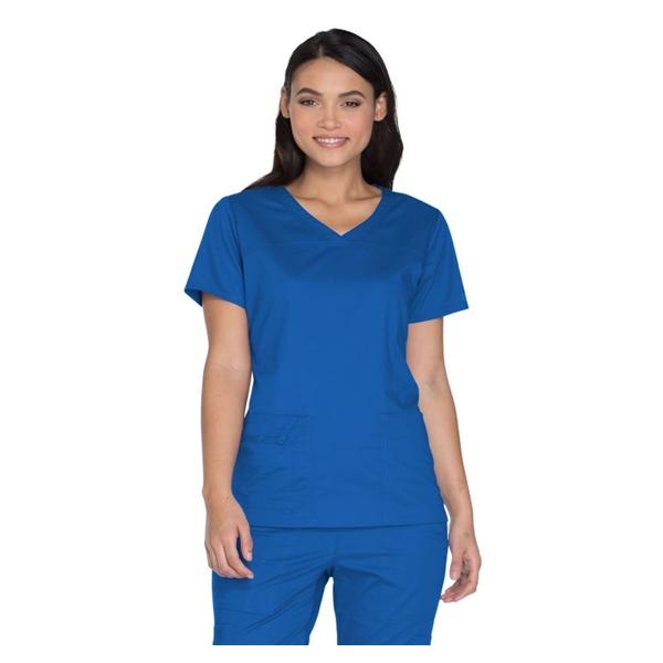Cherokee Workwear Shirt Scrub Cherokee 4727 Womens Medium Royal Blue Ea - 4727-ROYW-M
