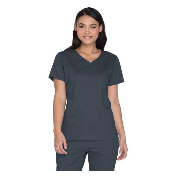 Cherokee Workwear Shirt Scrub Cherokee 4727 Womens 2X Large Pewter Ea - 4727-PWTW-2X