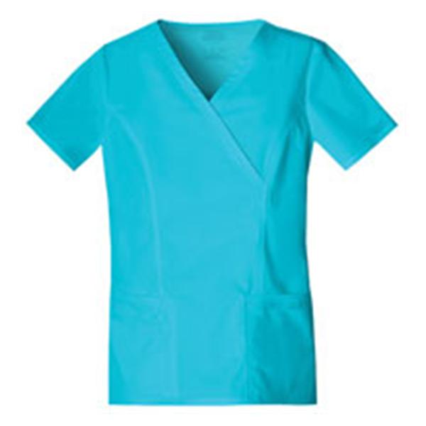 Cherokee Workwear Shirt Scrub Cherokee 4728 Womens 2X Large Turquoise Ea - 4728-TRQW-2X