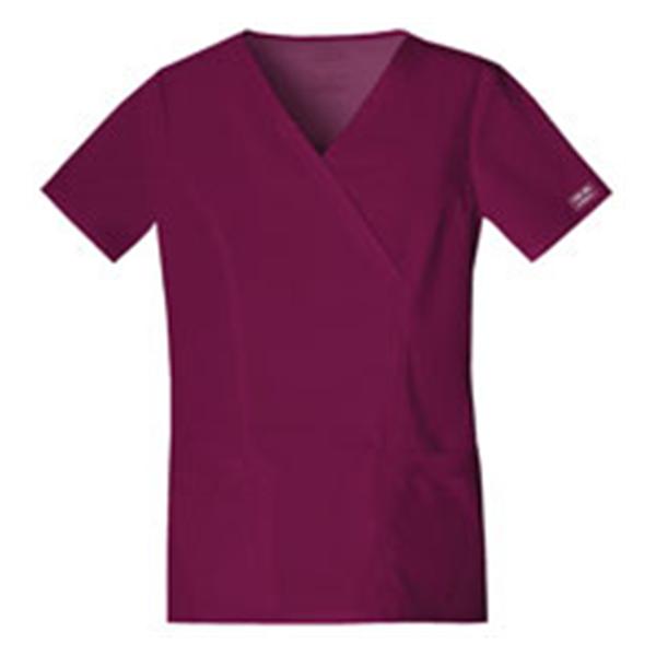 Cherokee Workwear Shirt Scrub Cherokee 4728 Womens X-Small Wine Ea - 4728-WINW-XS