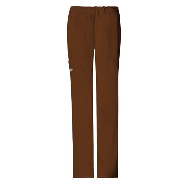 Cherokee Workwear Pant Scrub Cherokee 4044 Womens Medium Petite Chocolate Ea - 4044P-CHCW-M