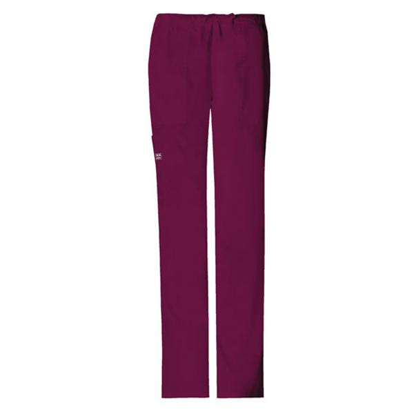 Cherokee Workwear Pant Scrub Cherokee 4044 Womens Large Wine Ea - 4044-WINW-L