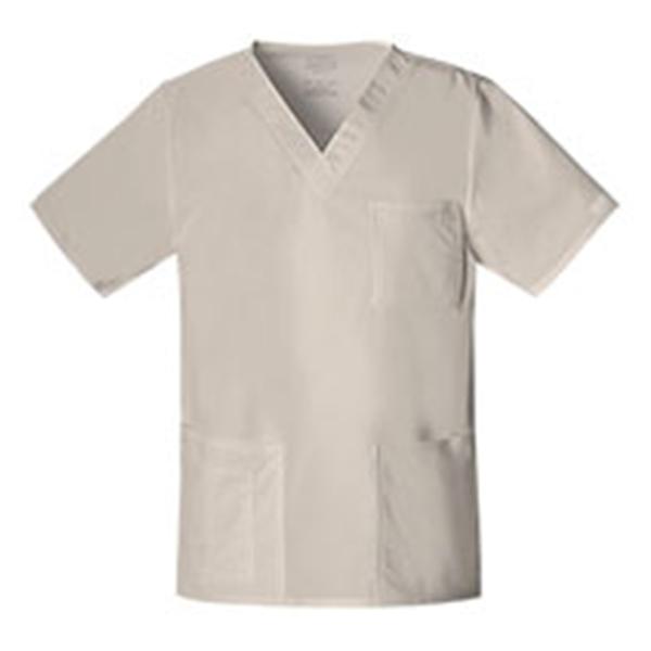 Cherokee Workwear Shirt Scrub Cherokee 4725 Unisex Small Khaki Ea - 4725-KAKW-S