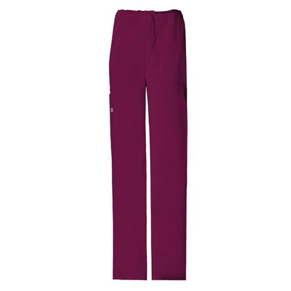 Cherokee Workwear Pant Scrub Cherokee 4043 Unisex Large Wine Ea - 4043-WINW-L