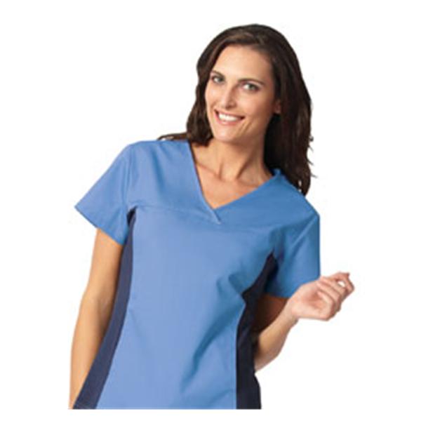 Fashion Seal Shirt Scrub Fashion Seal 7541 Womens 3X Large Navy / Ceil Ea - 7541-3XL