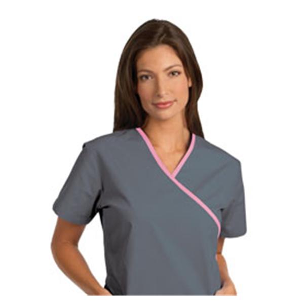 Fashion Seal Shirt Scrub Fashion Seal 7599 Womens Small Pewter / Pink Ea - 7599-S
