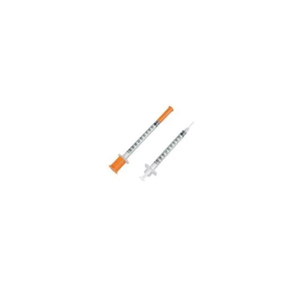 Exel International Syringe/Needle 1Cc 28Gx1/2" Comfort Point Lo-Dose U-100 Insulin Cnvntnl 100/Bx - 26027