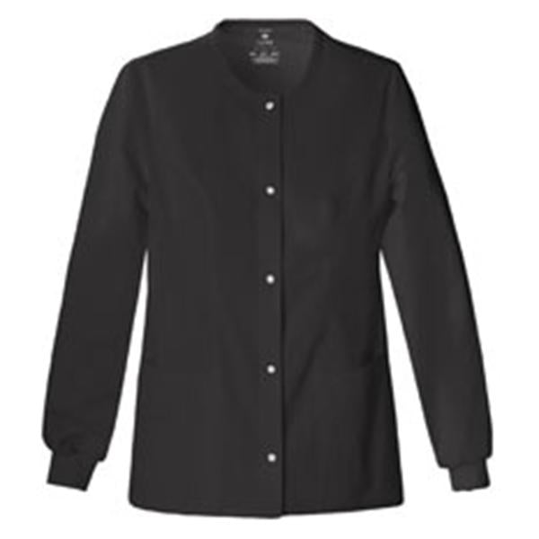 Luxe Jacket Warm-Up Poly/Ryn/Spndx Luxe W Blk 3Xl 27.5" 3Pkt Ea - 1330-BLKV-3X