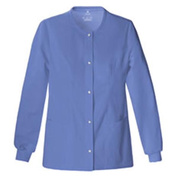 Luxe Jacket Warm-Up Poly/Ryn/Spndx Luxe W Ceil Xs 27.5" 3Pkt Ea - 1330-CELV2XS