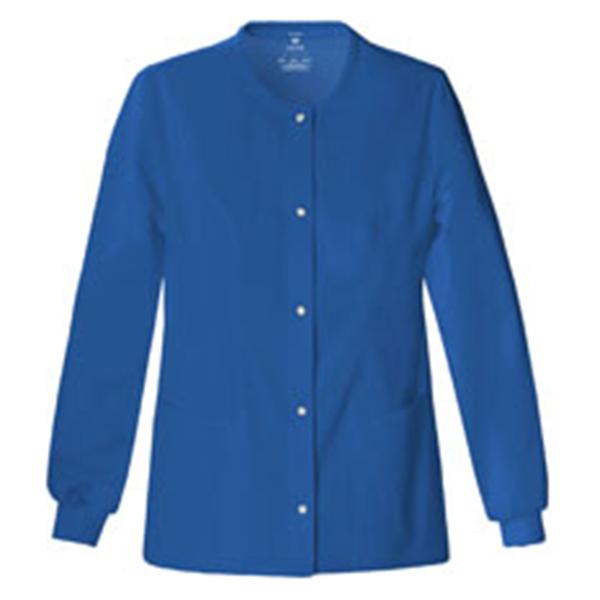Luxe Jacket Warm-Up Poly/Ryn/Spndx Luxe W Rylblu Lg 27.5" 3Pkt Ea - 1330-ROYV-L