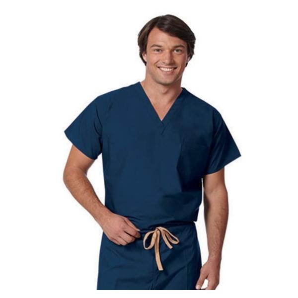 Fashion Seal Shirt Scrub Unisex X-Small Navy Ea - 6802-XS