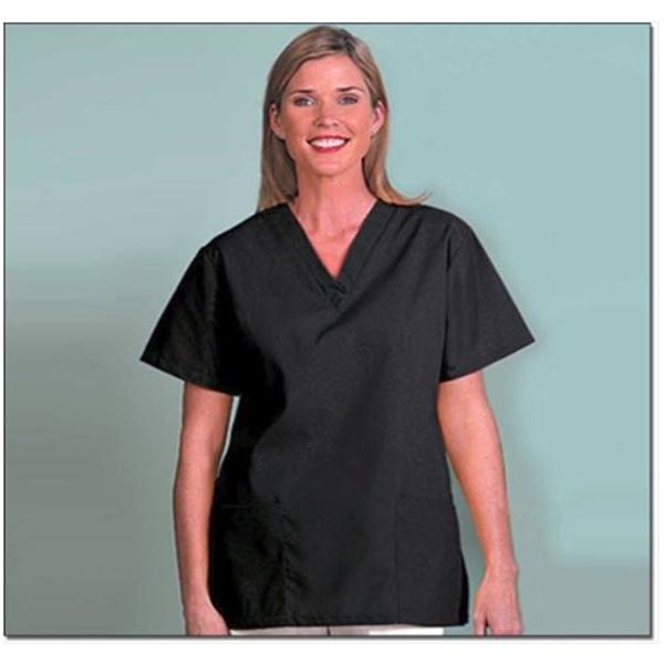 Fashion Seal Shirt Scrub Womens 2X Large Black Ea - 7012-2XL