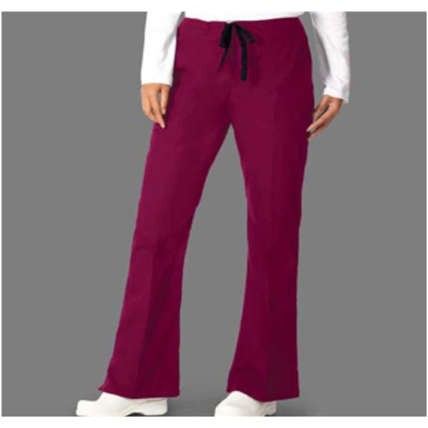 Fashion Seal Scrub Pant Fashion Poplin Womens X-Small Burgundy Ea - 7078-XS