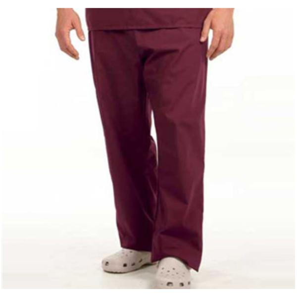Fashion Seal Scrub Pant Unisex X-Small Long Burgundy Ea - 78890-XS