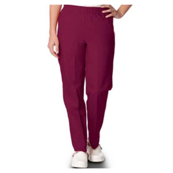 Fashion Seal Scrub Pant Fashion Poplin Womens Large Burgundy Ea - 7064-L