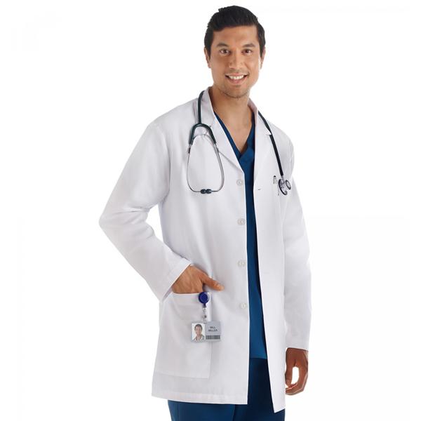 META By White Swan Lab Coat 65% Polyester / 35% Cotton Meta Fundamentals Mens White X-Large 34" Ea - 15007-011-XL