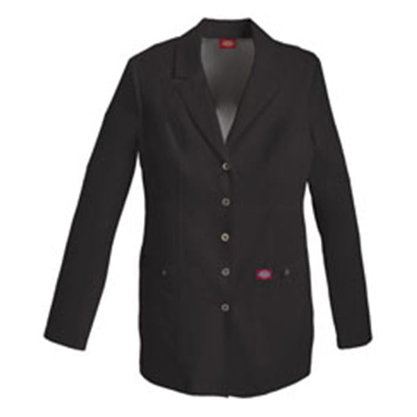 Dickies Lab Coat 75% Polyester / 21% Rayon / 4% Spandex Womens Black Large Ea - 82400BLKZ-L