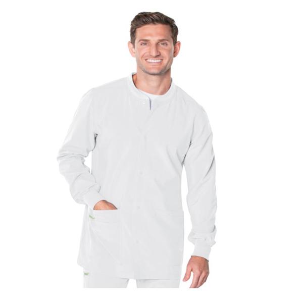 Landau Uniforms Jacket Warm-Up 65% Polyester / 35% Cotton Mens White X-Large 5 Pockets Ea - 7551-WWVC-XL