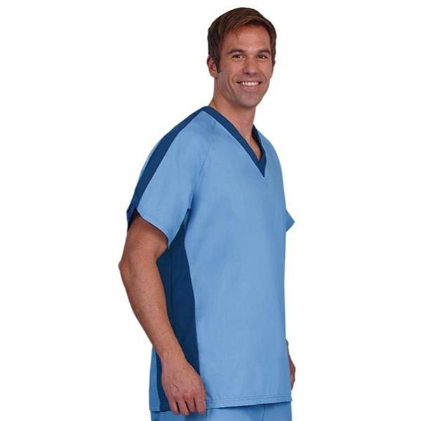 Fashion Seal Shirt Scrub Fashion Seal 7182 Unisex Large Navy / Ceil Ea - 7182-L