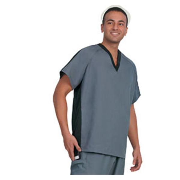 Fashion Seal Shirt Scrub Fashion Seal 7185 Unisex 5X Large Black / Pewter Ea - 7185-5XL