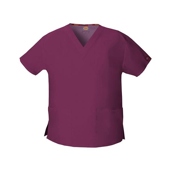 Dickies Shirt Scrub Dickies 86706 Womens 2X Large Wine Each - 86706WIWZ2XL