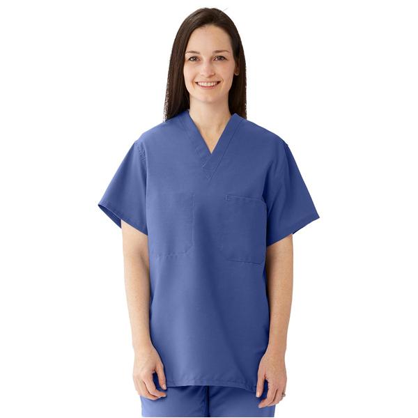 ComfortEase by Medline Shirt Scrub Comfortease Unisex 3X Large Mariner Blue Ea - 910JMBXXXL-CM
