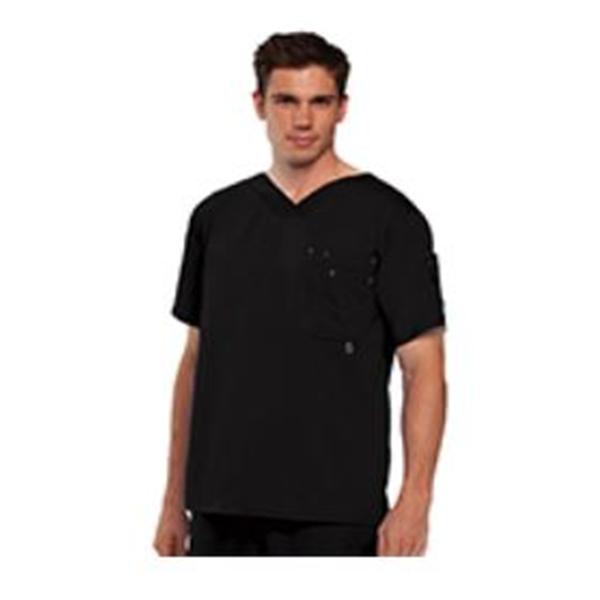 Grey's Anatomy (TM) Shirt Scrub Greys Anatomy 0107 Mens Large Black Each - 0107-01-L