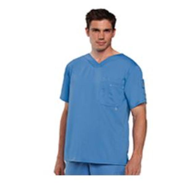 Grey's Anatomy (TM) Shirt Scrub Greys Anatomy 0107 Mens Large Ceil Blue Each - 0107-40-L