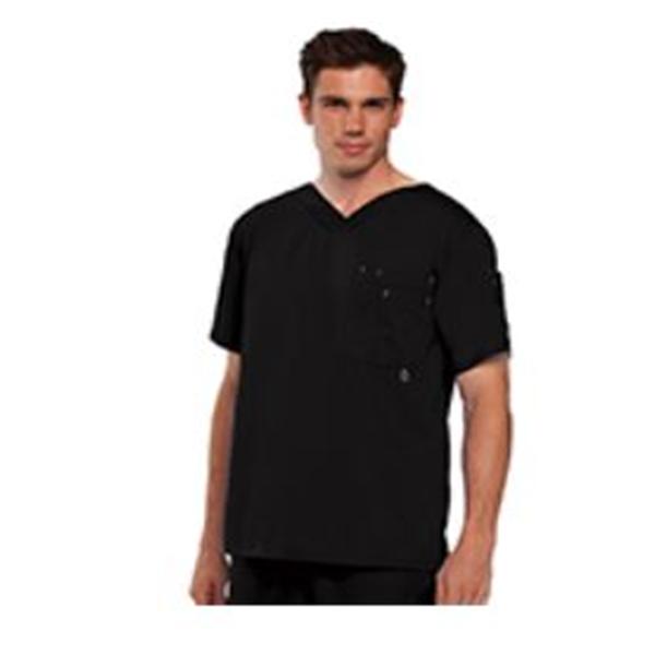 Grey's Anatomy (TM) Shirt Scrub Greys Anatomy 0107 Mens 2X Large Black Each - 0107X-01-2X