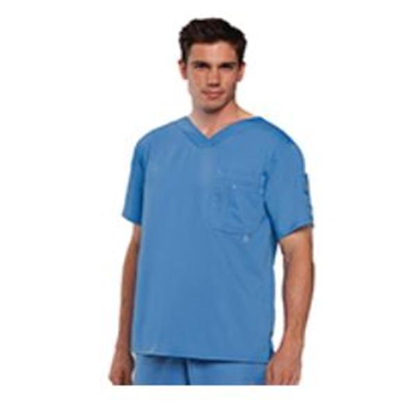 Grey's Anatomy (TM) Shirt Scrub Greys Anatomy 0107 Mens 5X Large Ceil Blue Each - 0107X-40-5X