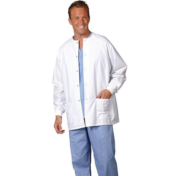 Fashion Seal Jacket Warm-Up 65% Polyester / 35% Cotton Unisex Dill Small 2 Pockets Ea - 7043-S