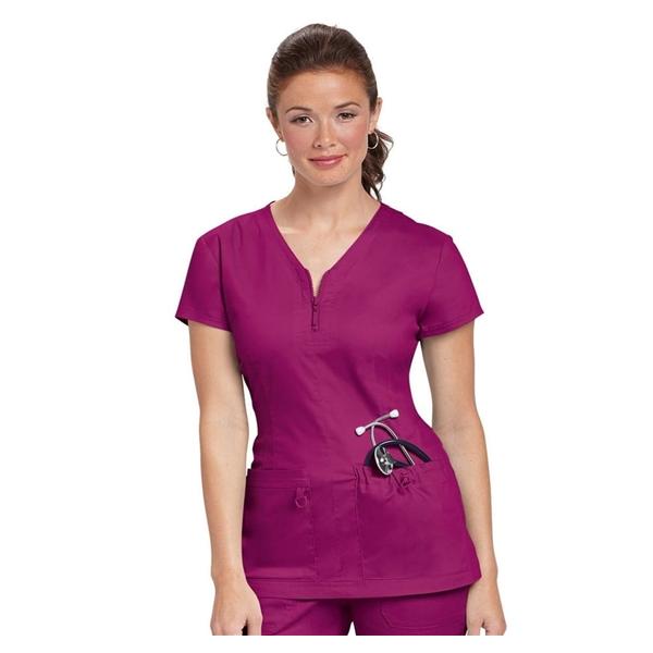 koi Design Shirt Scrub Mackenzie Womens Large Raspberry Ea - 204-73-LARGE
