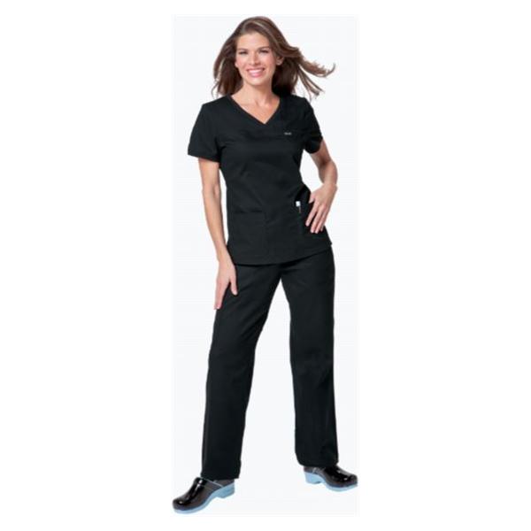 Koi by Kathy Peterson Shirt Scrub 247 Nicole Womens Medium Black Ea - 247-02-M