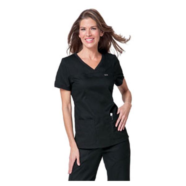 Koi by Kathy Peterson Shirt Scrub 247 Nicole Womens X-Small Black Ea - 247-02-XS