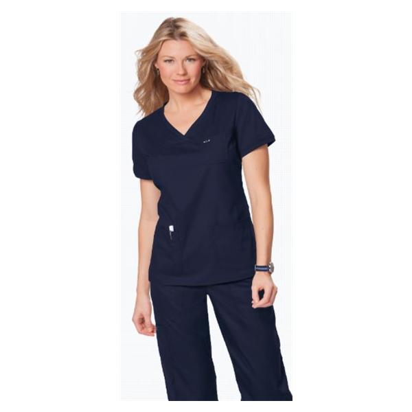 Koi by Kathy Peterson Shirt Scrub 247 Nicole Womens 2X Large Navy Ea - 247-12-2XL
