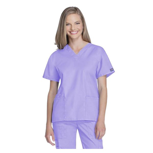 Cherokee Workwear Shirt Scrub Cherokee Womens Large Orchid Ea - 4700-ORCW-L