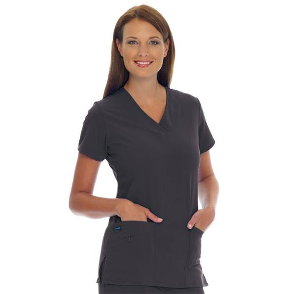 Jockey (TM) Scrubs Shirt Scrub Womens Medium Charcoal Ea - 2206-1004M