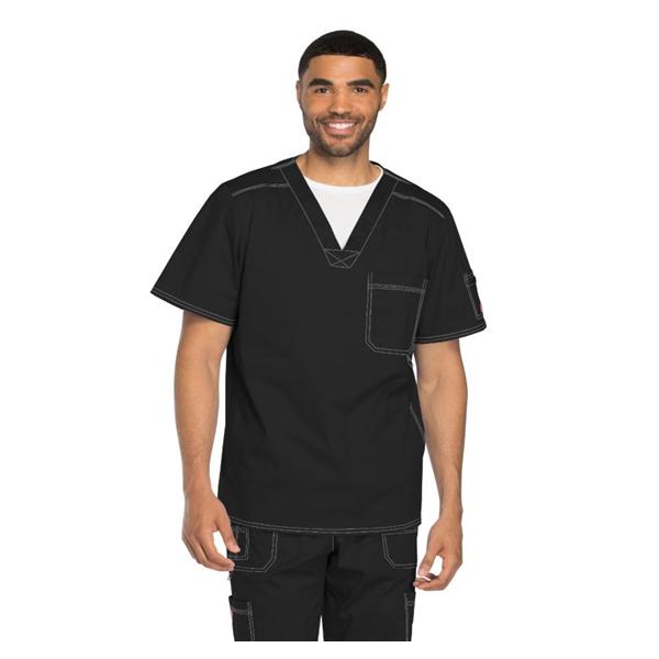 Dickies Shirt Scrub Dickies 81722 4X Large Black Ea - 81722-BLKZ-4XL