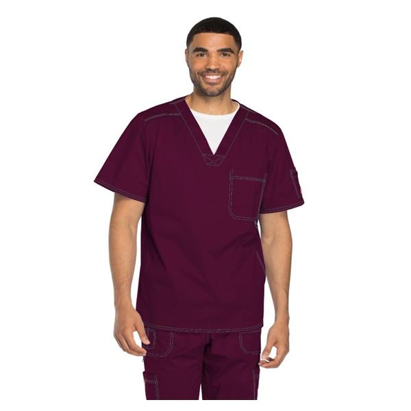 Dickies Shirt Scrub Dickies 81722 2X Large Wine Ea - 81722-WINZ-2XL