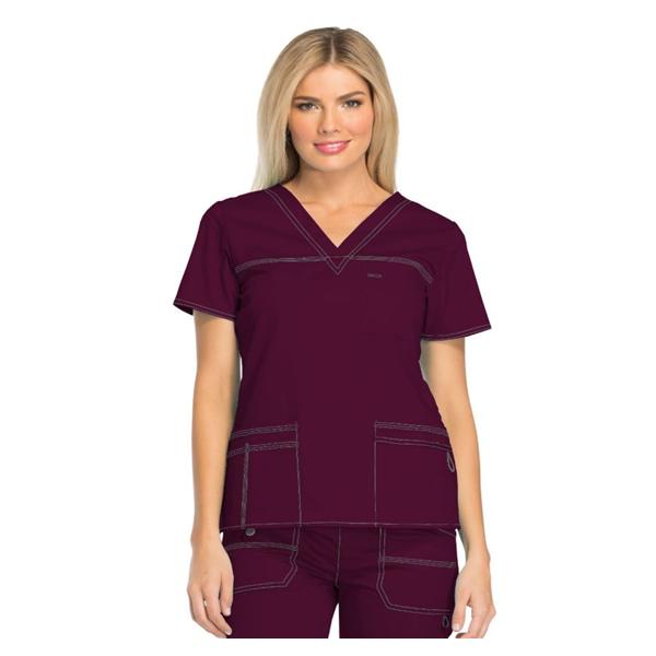 Dickies Shirt Scrub Dickies 81745 4X Large Wine Ea - 817455-WINZ-4XL