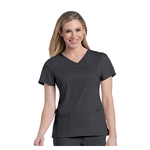 Landau Uniforms Shirt Scrub 9577 Medium Graphite Ea - 9577-GRAH-M