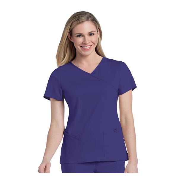 Landau Uniforms Shirt Scrub 9577 Small African Violet Ea - 9577-PAVAH-S