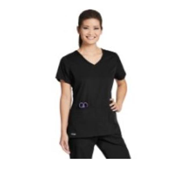 Grey's Anatomy (TM) Scrub Top X-Small Black Ea - 41423-01-XS