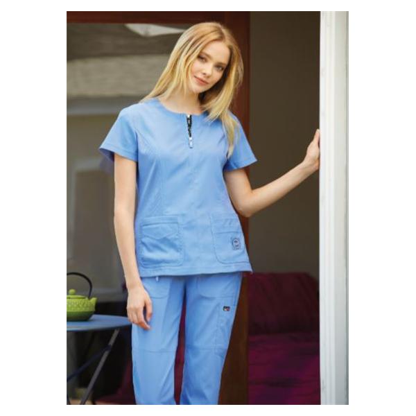 koi Design Scrub Top Koi Lite Serenity X-Small True Ceil Ea - 317-042-XS