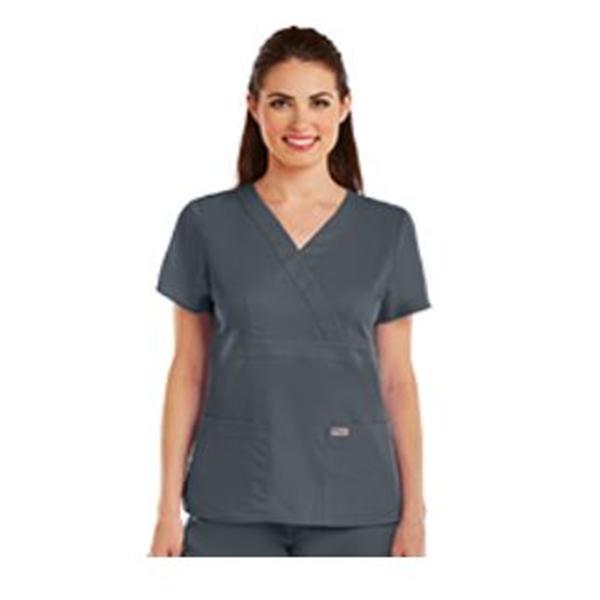 Grey's Anatomy (TM) Scrub Top Greys Anatomy Womens 2X Large Granite Each - 4153X-9102XL