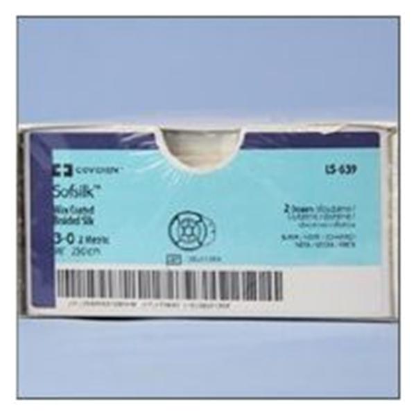 Medtronic MITG-Covidien Suture 3-0 Silk C-23 Sofsilk Black 18" Braid 36/Ca - SS732