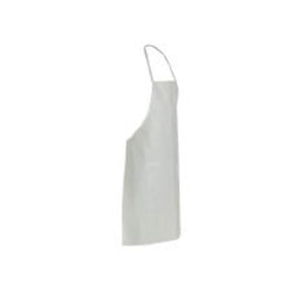 DUPONT PERSONAL PROTECTION Apron Bib Tyvek Unisex White Universal W/ Elstc Sm Adlt 100/Bx - TY273BWH00010000