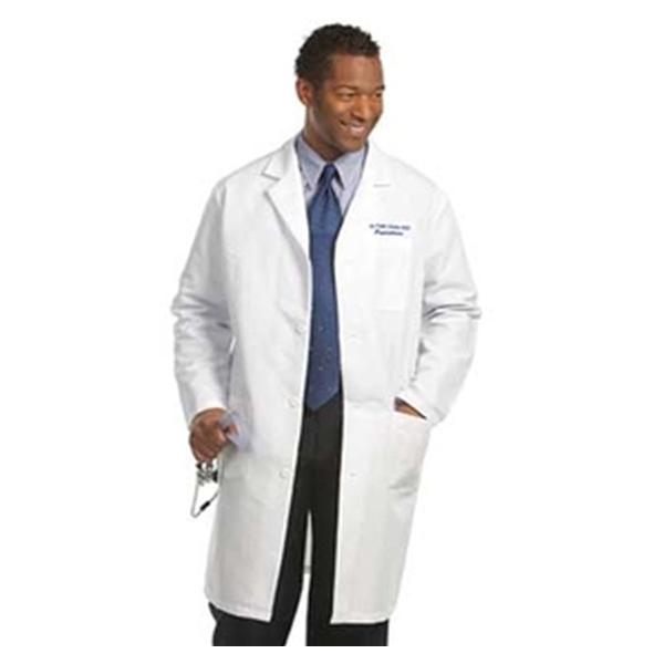 Fashion Seal Lab Coat Knee Length 65% Polyester / 35% Cotton Mens White Size 42 41 In Ea - 482-42