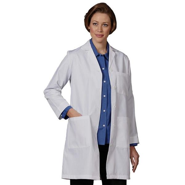 Fashion Seal Lab Coat 65% Polyester / 35% Cotton Womens White Small 37 In Ea - 407-S