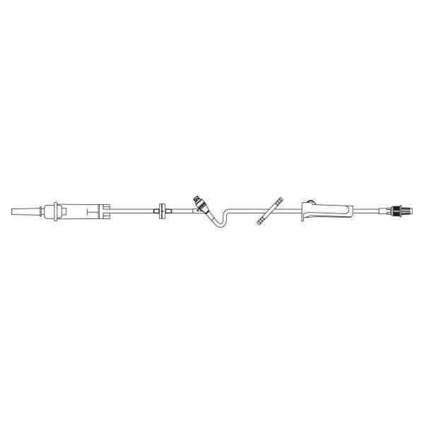 Baxter Healthcare Iv Solution Set Continu-Flo 10Drp Male Luer Lock Adapter Primary Infusion 48/Ca - 2C8515